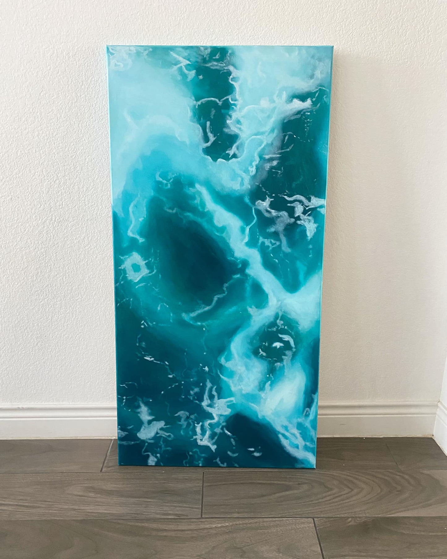 Turqoise Ocean Painting| Depths of Love